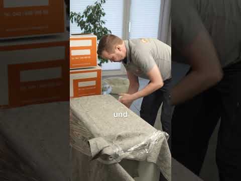 Video: Möbel richtig einpacken und schützen beim Umzug